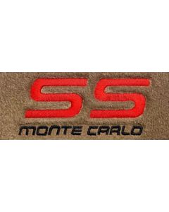 Lloyd Mats Velourtex Tan Front Floor Mats For Chevrolet Monte Carlo, Logo