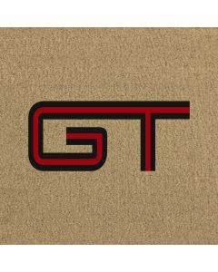 Lloyd Mats Velourtex Tan Standard Trunk Mat For Mustang, Logo