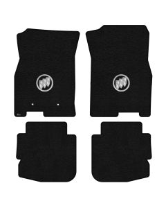 Lloyd ® - Ultimat™ Black Custom 4PC Floor Mats With Silver Shield Logo (600346)