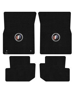 Lloyd ® - Ultimat™ Black Custom 4PC Floor Mats With Tri Color Shield Logo (600345)