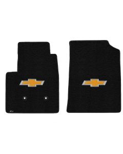 Lloyd ® - Ultimat™ Black Custom Front Floor Mats With Gold Bowtie Logo (600165)
