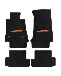 Lloyd ® - Ultimat™ Ebony Custom 4PC Floor Mats With 50Th Anniversary Logo (600281)