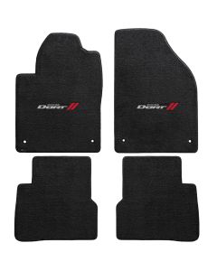 Lloyd ® - Ultimat™ Ebony Custom 4PC Floor Mats With Dodge Dart Logo (600036)