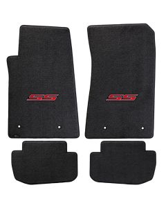 Lloyd ® - Ultimat™ Ebony Custom 4PC Floor Mats With Red SS Logo (600005)
