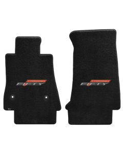 Lloyd ® - Ultimat™ Ebony Custom Front Floor Mats With 50Th Anniversary Logo (600280)
