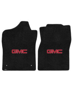 Lloyd ® - Ultimat™ Ebony Custom Front Floor Mats With Red GMC Logo (600170)