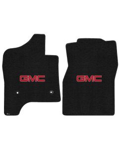 Lloyd ® - Ultimat™ Ebony Custom Front Floor Mats With Red GMC Logo (600173)
