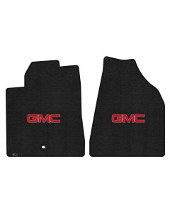 Lloyd ® - Ultimat™ Ebony Custom Front Floor Mats With Red GMC Logo (600311)