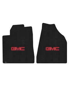 Lloyd ® - Ultimat™ Ebony Custom Front Floor Mats With Red GMC Logo (600314)