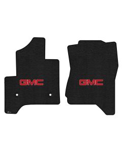 Lloyd ® - Ultimat™ Ebony Custom Front Floor Mats With Red GMC Logo (600317)