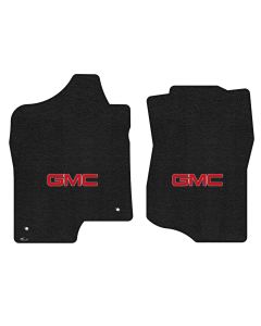Lloyd ® - Ultimat™ Ebony Custom Front Floor Mats With Red GMC Logo (600318)