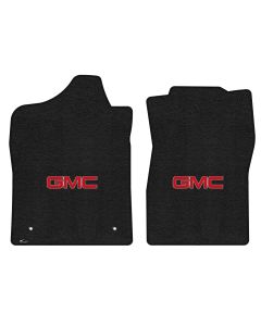 Lloyd ® - Ultimat™ Ebony Custom Front Floor Mats With Red GMC Logo (600319)