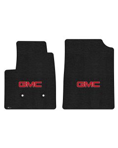 Lloyd ® - Ultimat™ Ebony Custom Front Floor Mats With Red GMC Logo (600323)