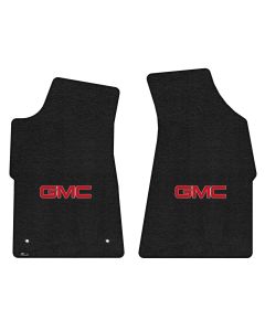 Lloyd ® - Ultimat™ Ebony Custom Front Floor Mats With Red GMC Logo (600324)