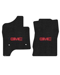 Lloyd ® - Ultimat™ Ebony Custom Front Floor Mats With Red GMC Logo (600338)