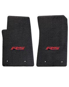 Lloyd ® - Ultimat™ Ebony Custom Front Floor Mats With Red RS Logo (600003)