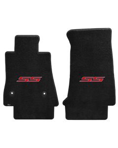 Lloyd ® - Ultimat™ Ebony Custom Front Floor Mats With Red SS Logo (600285)