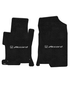 Lloyd ® - Ultimat™ Ebony Custom Front Floor Mats With Silver Accord & H Logo (600190)