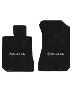 Lloyd ® - Ultimat™ Ebony Custom Front Floor Mats With Silver Acura & A Logo (600210)