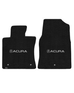 Lloyd ® - Ultimat™ Ebony Custom Front Floor Mats With Silver Acura & A Logo (600212)
