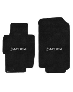 Lloyd ® - Ultimat™ Ebony Custom Front Floor Mats With Silver Acura & A Logo (600217)