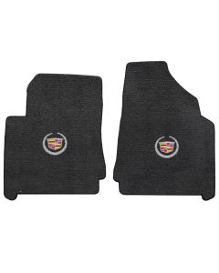 Lloyd ® - Ultimat™ Ebony Custom Front Floor Mats With Silver Cadillac Logo (600088)