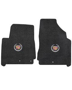 Lloyd ® - Ultimat™ Ebony Custom Front Floor Mats With Silver Cadillac Logo (600090)