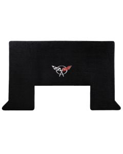 Lloyd ® - Velourtex™ Black Custom Cargo Mat With Silver C5 Flags Logo (620020)