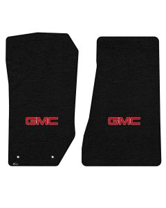 Lloyd ® - Velourtex™ Black Custom Front Floor Mats With Red GMC Logo (620224)