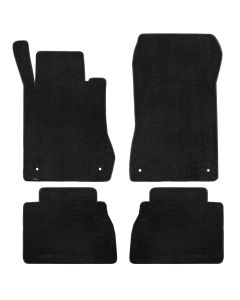 Lloyd ® - Velourtex™ Black Plain Custom 4PC Floor Mats (620113)