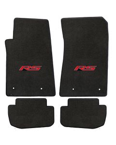 Lloyd ® - Velourtex™ Ebony Custom 4PC Floor Mats With Red RS Logo (620006)