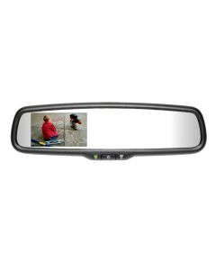 Mito Auto - Gentex Auto Dim Universal Rearview Mirror With 3.3 Inch RCD (50-GENK332S), Front View