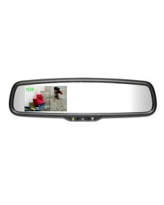 Mito Auto Gentex Auto-Dim Universal Rearview Mirror with 3.3 Inch RCD and Compass (50-GENK335S)