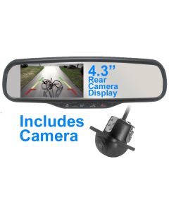 Mito Auto OE Style Aftermarket 4.3 Inch RCD Rearview Mirror With Hyundai Blue Link Retention And Backup Camera 20-RVMBL43KIT, mirror and camera