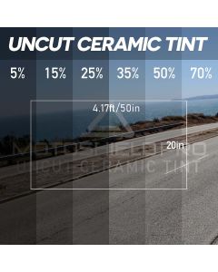 MotoShield Pro Nano Ceramic Window Tint Film 15% Shade 20 Inch x 50 Inch 2mm Thickness, Main Image