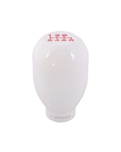 NRG ® - 42mm 6 Speed White Heavy Weight Shift Knob 480g / 1.1lbs (SK-100WH-W(6))