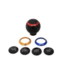 NRG ® - Black Shift Knob With 4 Interchangeable Rings (SK-016BK) 