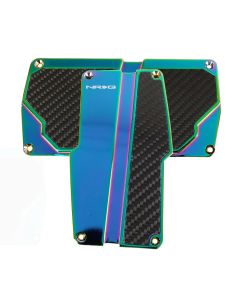 NRG Brushed Aluminum Neochrome Sport Pedal with Black Carbon PDL-150MC