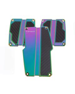 Brushed Aluminum Sport Pedal Neochrome with Black Carbon (PDL-100MC)