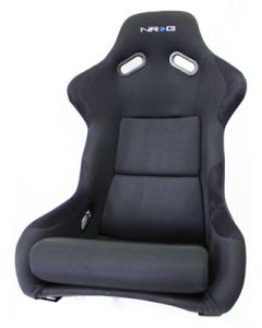 NRG® - Black Cloth FRP Fiber Glass Bucket Large Sport Seat (FRP-300)