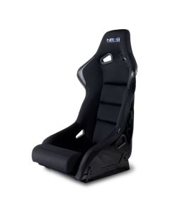 NRG® - Black Bolster Lumbar Fiber Glass FRP Bucket Large Raceing Seat with NRG Logo (FRP-301)