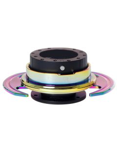 NRG ® - Quick Release Black Body and Neochrome Ring with Handles (SRK-650BK-MC)