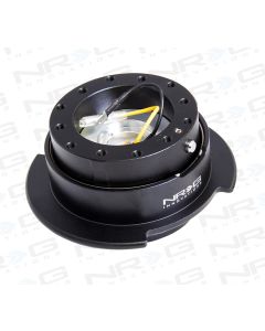NRG ® - Quick Release Black Body with Black Ring and Finger Grooves (SRK-250BK)