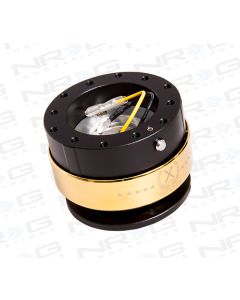 NRG ® - Quick Release Black Body with Chrome Gold Ring (SRK-200BK-C/GD)