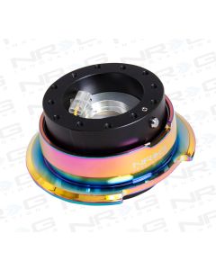 NRG ® - Quick Release Black Body with Diamond Cut Neochrome Ring (SRK-280BK-MC)