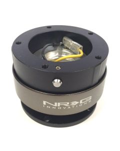 NRG ® - Quick Release Black Body with Titanium Chrome Ring and 5 holes (SRK-300BK)