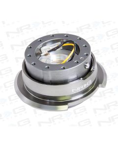 NRG ® - Quick Release Gun Metal Body with Diamond Cut Gun Metal Ring (SRK-280GM)