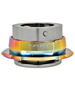 NRG ® - Quick Release Gun Metal Body with Diamond Cut Neochrome Ring (SRK-280GM-MC)