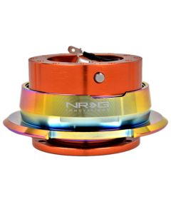 NRG ® - Quick Release Orange Body with Diamond Cut Neochrome Ring (SRK-280OR-MC)