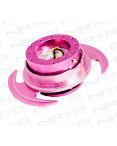 NRG ® - Quick Release Pink Body and Pink Ring with Handles (SRK-650PK)
